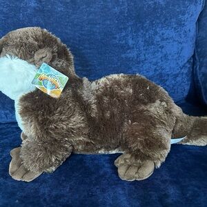 Brown Plush Otter Toy